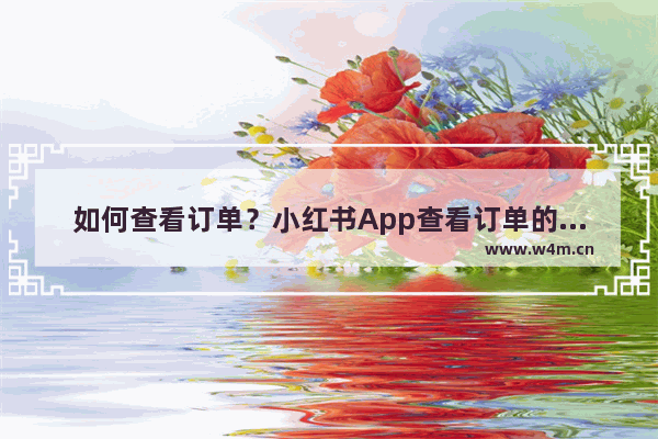 如何查看订单？小红书App查看订单的方法