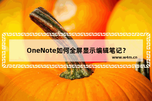 OneNote如何全屏显示编辑笔记？