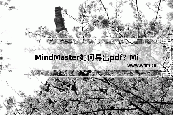 MindMaster如何导出pdf？MindMaster导出pdf的技巧