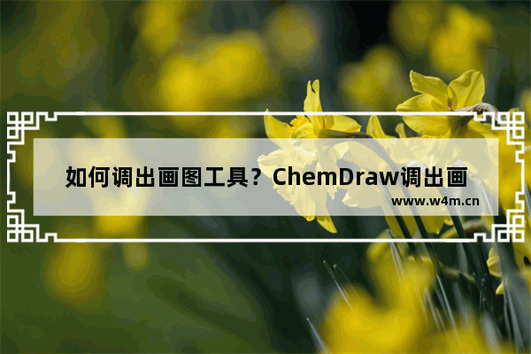 如何调出画图工具？ChemDraw调出画图工具的方法