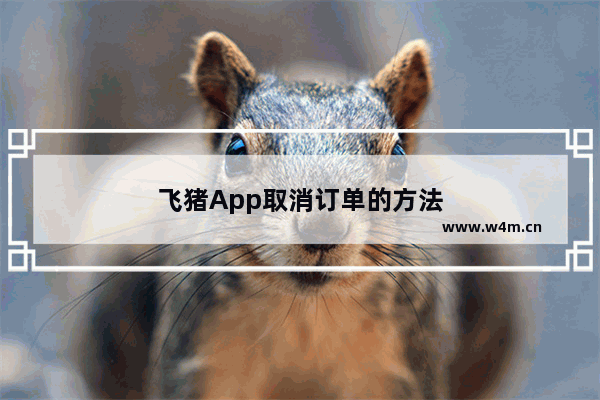 飞猪App取消订单的方法