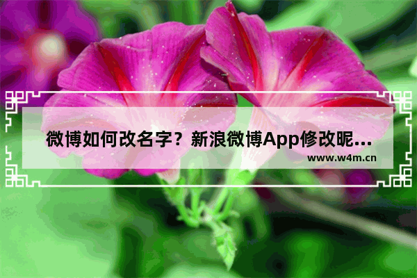 微博如何改名字？新浪微博App修改昵称的方法