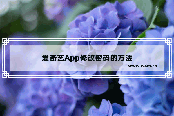 爱奇艺App修改密码的方法