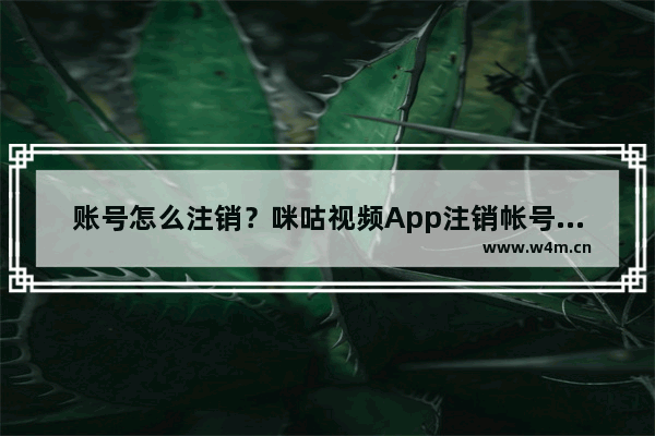 账号怎么注销？咪咕视频App注销帐号的方法