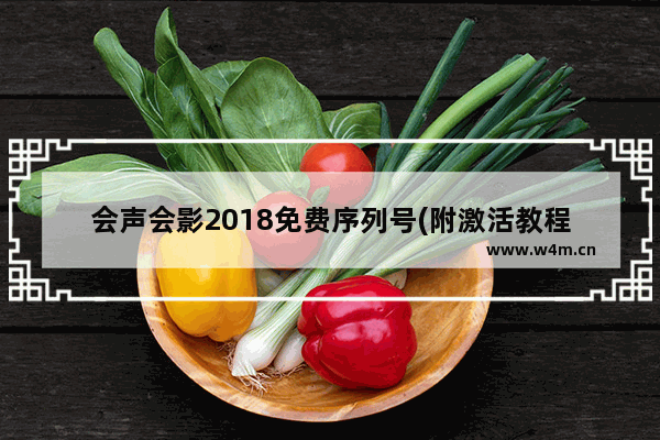 会声会影2018免费序列号(附激活教程