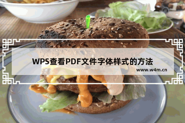 WPS查看PDF文件字体样式的方法