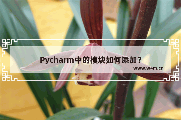 Pycharm中的模块如何添加？