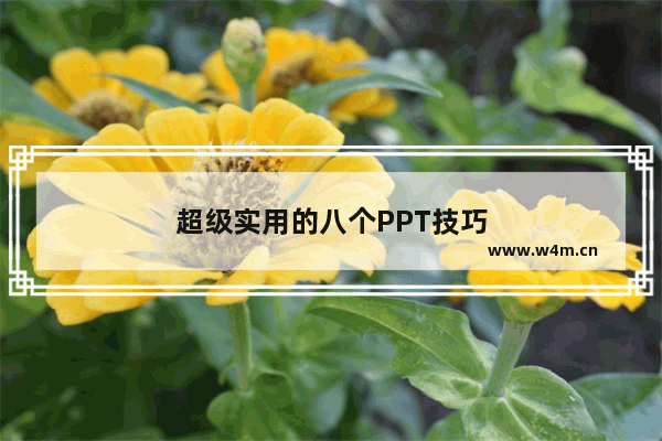 超级实用的八个PPT技巧