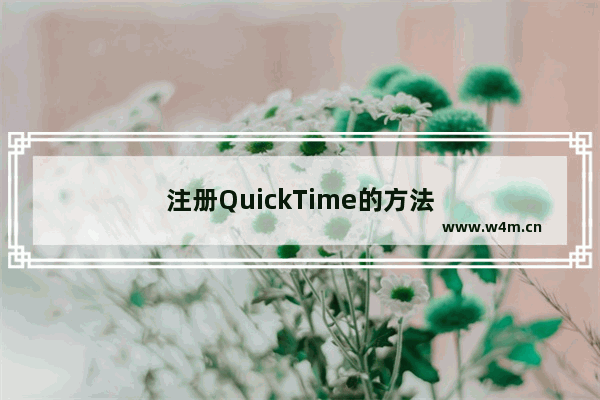 注册QuickTime的方法