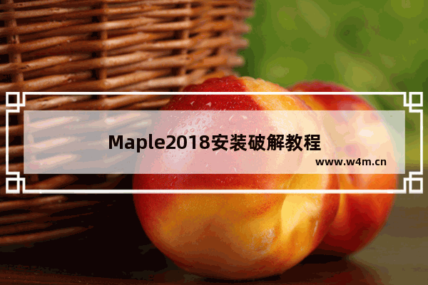 Maple2018安装破解教程