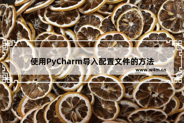 使用PyCharm导入配置文件的方法