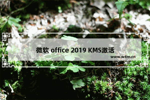 微软 office 2019 KMS激活神器旗舰版