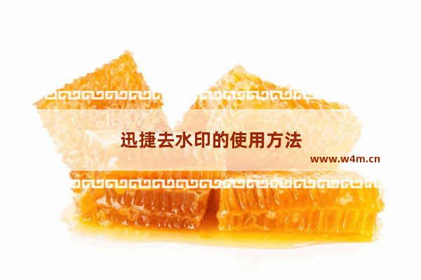 迅捷去水印的使用方法