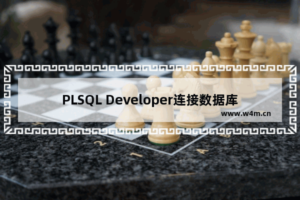 PLSQL Developer连接数据库的方法