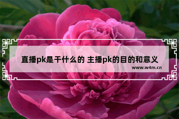 直播pk是干什么的 主播pk的目的和意义