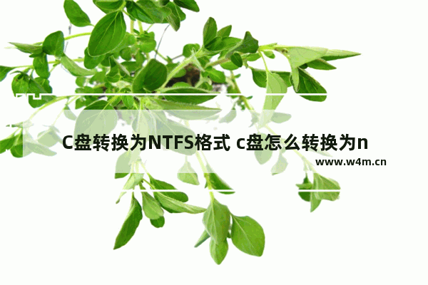 C盘转换为NTFS格式 c盘怎么转换为ntfs格式