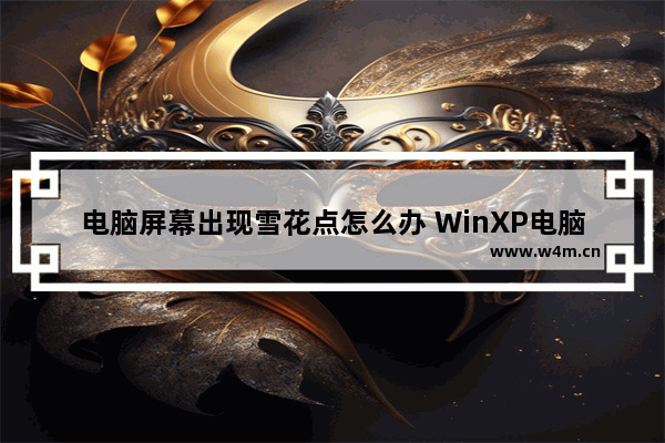 电脑屏幕出现雪花点怎么办 WinXP电脑屏幕出现雪花点怎么解决