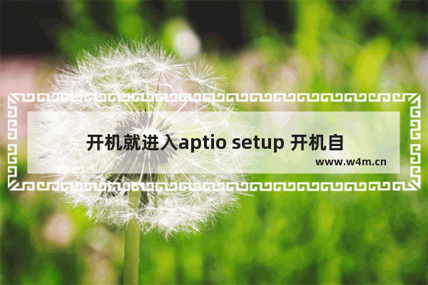 开机就进入aptio setup 开机自动进入aptio界面