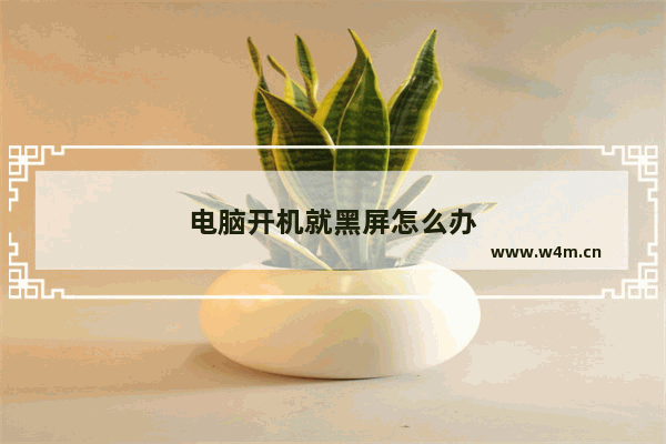 电脑开机就黑屏怎么办