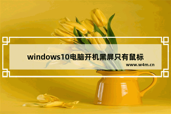 windows10电脑开机黑屏只有鼠标