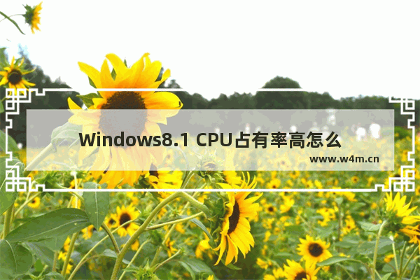 Windows8.1 CPU占有率高怎么办