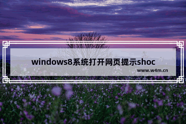 windows8系统打开网页提示shockwave flash未响应的解决方法