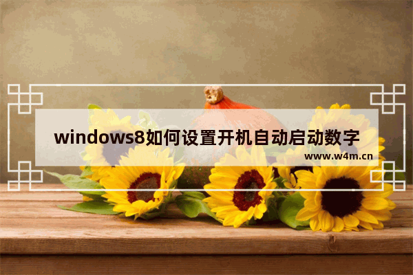 windows8如何设置开机自动启动数字键盘