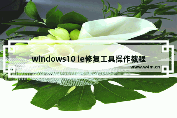 windows10 ie修复工具操作教程