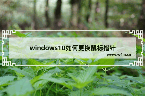 windows10如何更换鼠标指针