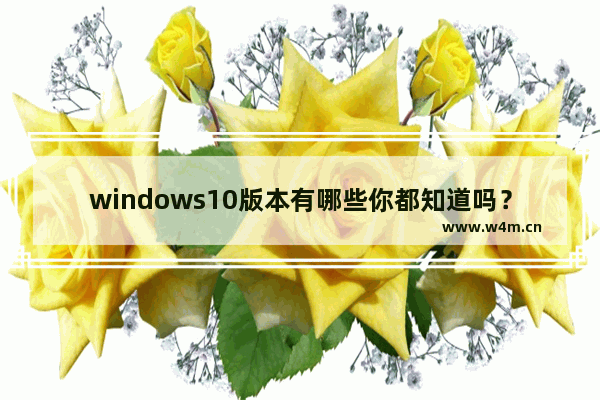 windows10版本有哪些你都知道吗？