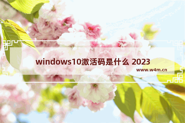 windows10激活码是什么 2023年最新windows10系统激活密钥大全分享