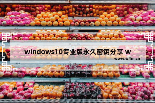 windows10专业版永久密钥分享 windows10密钥专业版永久