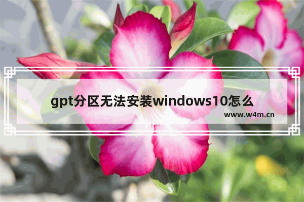 gpt分区无法安装windows10怎么办 windows10无法安装gpt分区