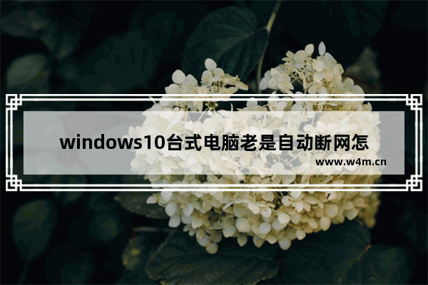 windows10台式电脑老是自动断网怎么办 台式windows10老是自动断网