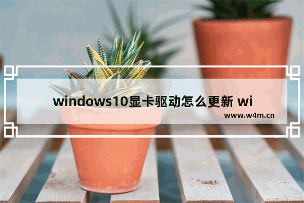 windows10显卡驱动怎么更新 windows10怎么更新显卡驱动