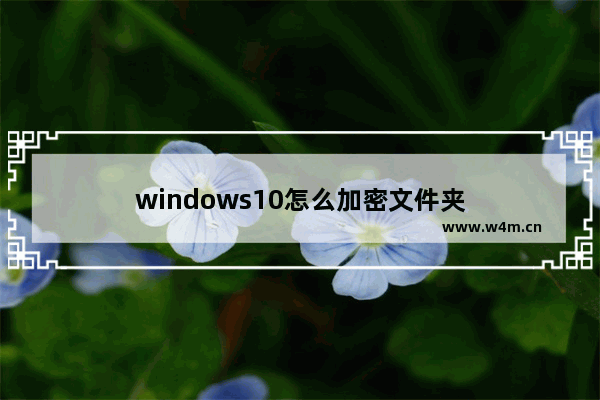 windows10怎么加密文件夹