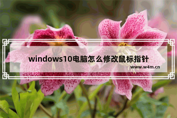 windows10电脑怎么修改鼠标指针