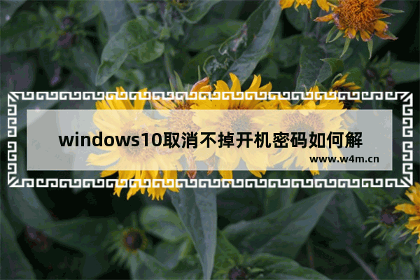 windows10取消不掉开机密码如何解决