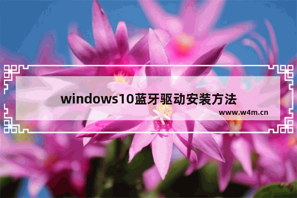 windows10蓝牙驱动安装方法