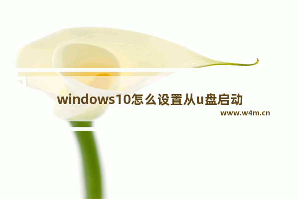 windows10怎么设置从u盘启动