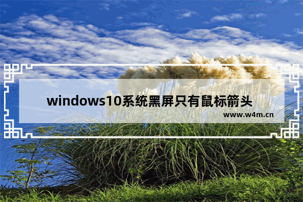 windows10系统黑屏只有鼠标箭头 windows10系统黑屏只有鼠标怎么办