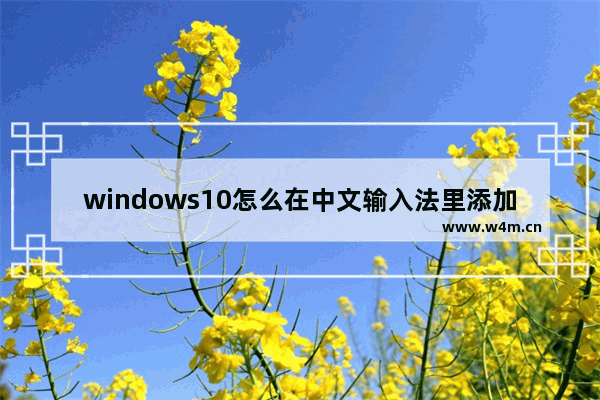 windows10怎么在中文输入法里添加美国键盘 windows10中文输入法中添加美式键盘教程