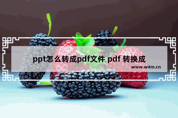 ppt怎么转成pdf文件 pdf 转换成ppt的方法