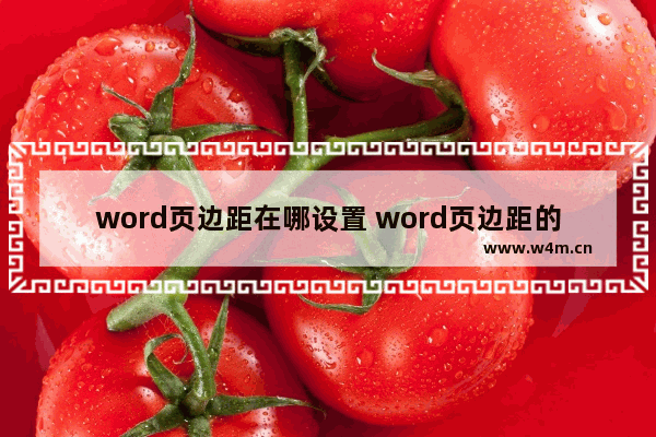 word页边距在哪设置 word页边距的设置方法