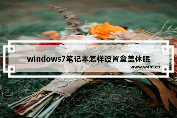 windows7笔记本怎样设置盒盖休眠