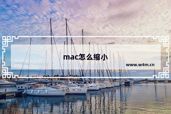 mac怎么缩小