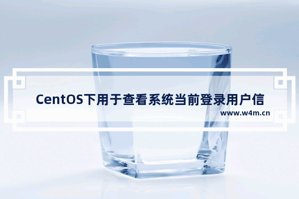 CentOS下用于查看系统当前登录用户信息的4种方法