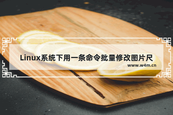 Linux系统下用一条命令批量修改图片尺寸