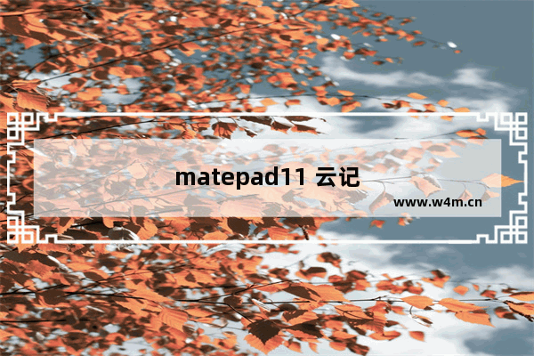 matepad11 云记