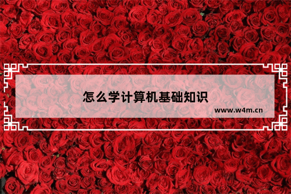 怎么学计算机基础知识